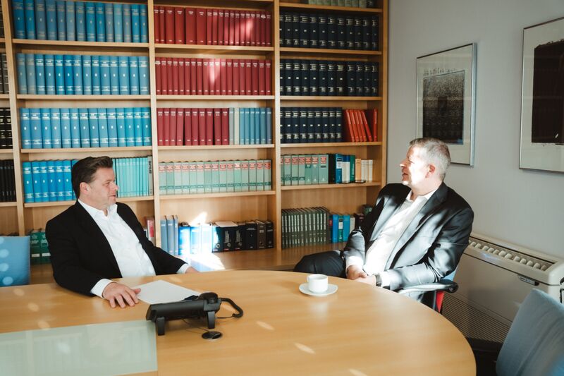 Thomas Fröschen und Guido Bomanns im Gespräch